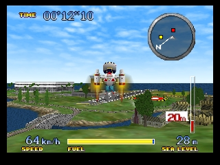 Pilotwings 64 (Japan) In game screenshot